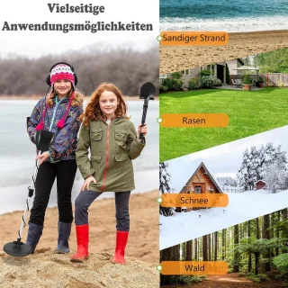 Verstelbare metaaldetector voor kinderen en volwassenen