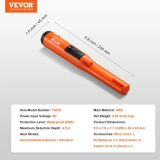 VEVOR Pinpointer Metaaldetector