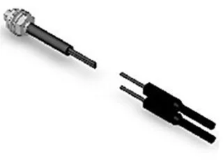 Vezelsensor reflecterend M3 zwart