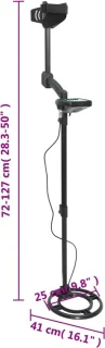 vidaXL Metaaldetector 24 cm LCD-scherm