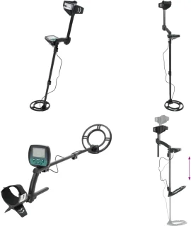 vidaXL Metaaldetector 24 cm LCD-scherm