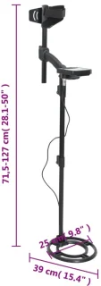 vidaXL Metaaldetector Auto-Tune 18 cm