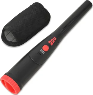 vidaXL Pinpointer Metaaldetector Zwart-Rood