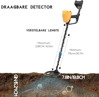 View Meter Metaaldetector Verstelbare Steel 78-108 cm