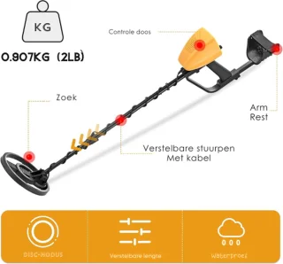 View Meter Metaaldetector Verstelbare Steel 78-108 cm