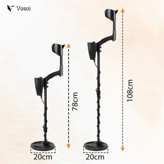 Vosoi Metaaldetector Set - Inclusief Koptelefoon, Schep en Opberghoes