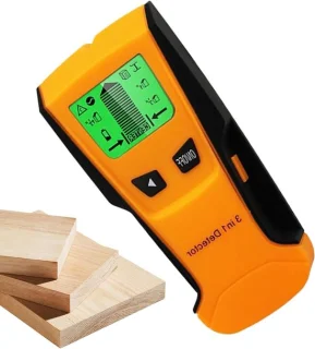 Wand detector - metaaldetector locatie - muren scannen - 168 x 9 x 47 cm - grijs