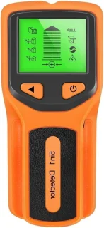 Wanddetector 5-in-1 muurscanner metaaldetector oranje