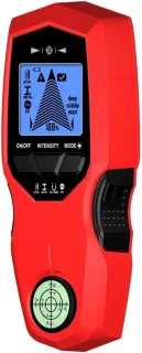 Wanddetector metaal scanner 22 x 8 x 45 cm rood