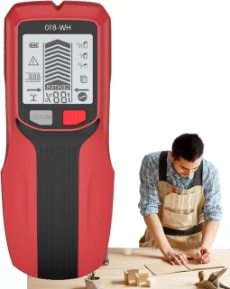 Wanddetector scanner - balkenzoeker metaaldetector - 186 x 75 x 44 cm - rood