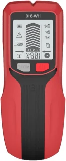 Wanddetector scanner - metaaldetector balkzoeker - 6-in-1 - rood