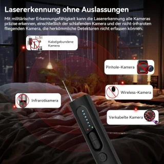 Wanddetector Verbor­gen Camera RF GPS GSM Tracker