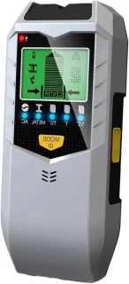 Wandmelder 5-in-1 metaaldetector, 17 cm, zilver