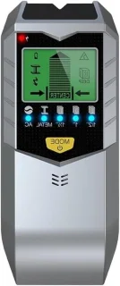 Wandscanner detector noppenzoeker metaaldetector geel zwart