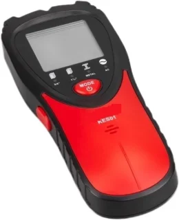 Wandscanner hout metaal zwart