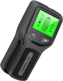 Wandscanner Houtdetector - 15,2 x 6,2 cm - Zwart