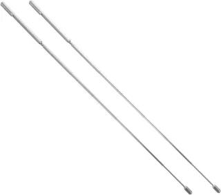Wichelroedes set - roestvrij staal - 15 cm - zilver
