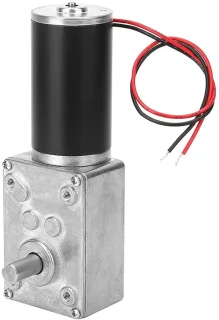 Wormwielmotor zilver