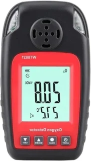 Zuurstofdetector o2-meter zwart