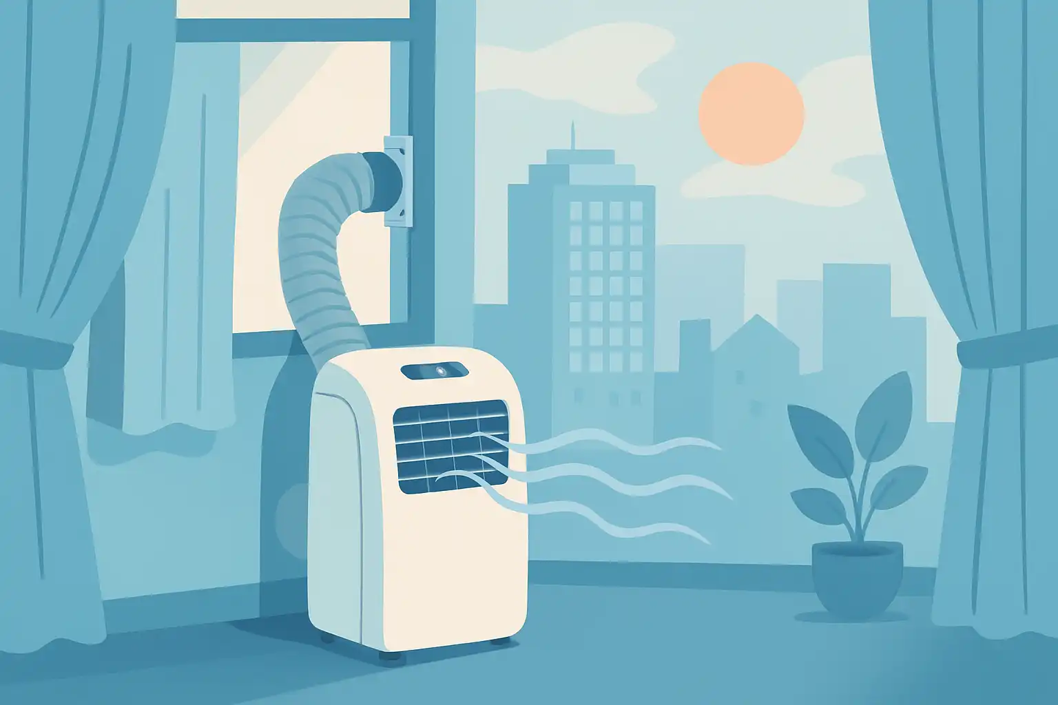 Koelen op negen hoog: zo gebruik je een mobiele airco in een appartement zonder te boren