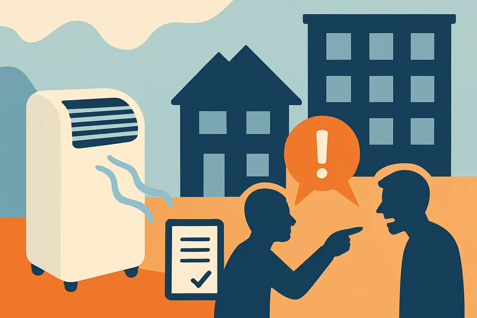 Mag ik een mobiele airco in een huurwoning: je rechten, plichten en hoe je buurtconflicten voorkomt
