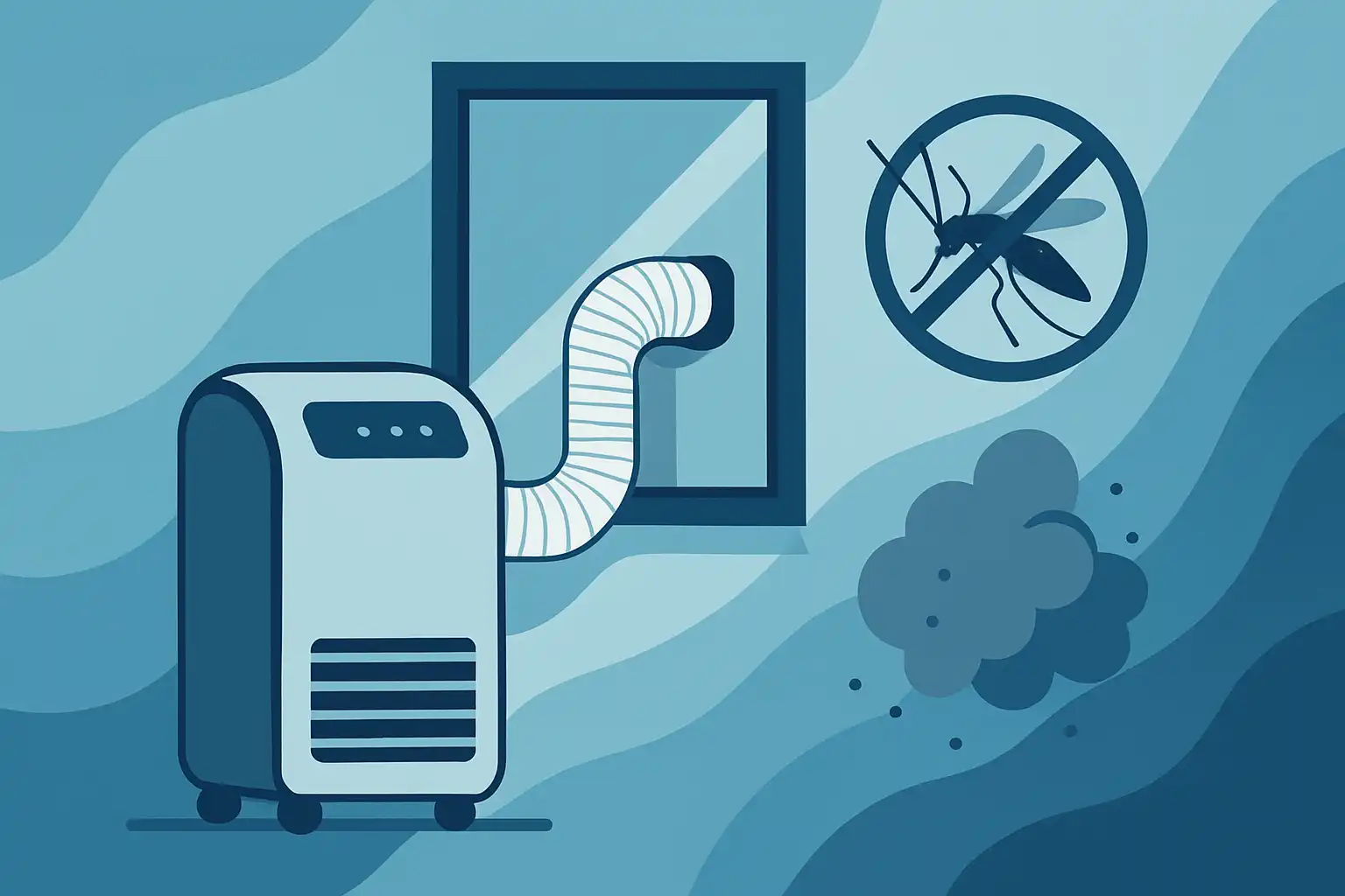 Voorkom ongewenste gasten: zo houd je muggen en stof buiten bij het afvoeren van je mobiele airco