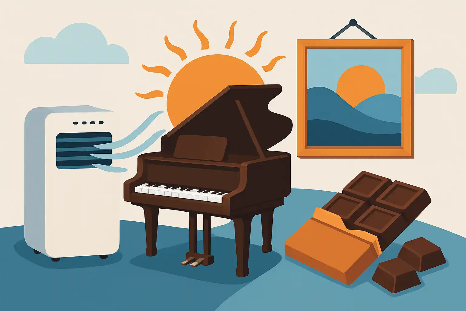 Zo bescherm je piano's, schilderijen en chocolade met een mobiele airco tijdens warme periodes