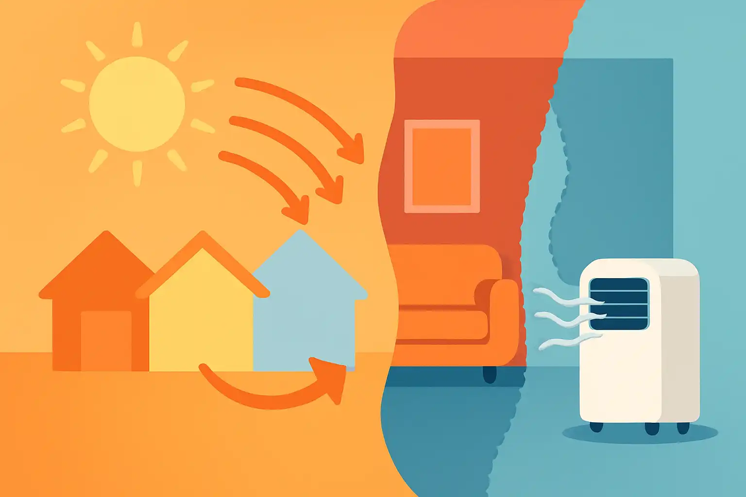 Zo gebruik je zonoriëntatie en thermische zones om je mobiele airco slimmer in te zetten