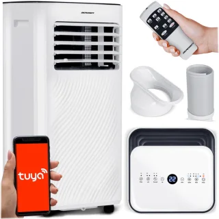 Mobiele Airconditioner – Draagbare Airco – Klimaatregelaar – Luchtontvochtiger – Ventilator – 9000 BTU – Wi-Fi Bedienbaar – Stil & Energiezuinig
