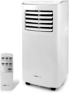 Mobiele airconditioner tot 28 m² | 3-in-1 koelen, ontvochtigen, ventileren | Stil, met timer en afstandsbediening | 7000 BTU