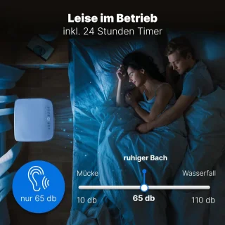 Mobiele airconditioner tot 28 m² | 3-in-1 koelen, ontvochtigen, ventileren | Stil, met timer en afstandsbediening | 7000 BTU