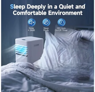 Airco - Mobiele Airco - Airconditioner - Airconditioning - 3 in 1 - Met Raamafdichtingskit - 2600 Watt - Temperatuur instelling van 16° tot 31° - Met Afstandsbediening 2 Snelheden - Wit