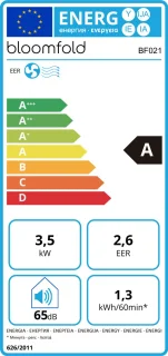 Bloomfold Mobiele Airco - 12.000 BTU - 4-in-1 - Airconditioning met Raamafdichtingskits - Slaapkamer - Woonkamer - tot 35m² koelen - Wifi modus & App