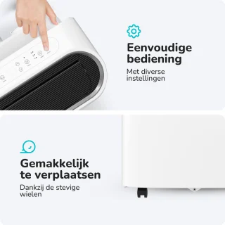 Bloomfold Mobiele Airco - 12.000 BTU - 4-in-1 - Airconditioning met Raamafdichtingskits - Slaapkamer - Woonkamer - tot 35m² koelen - Wifi modus & App