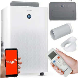 Mobiele airco 5-in-1 met 14000 BTU - Koelen, verwarmen, ontvochtigen en ventileren