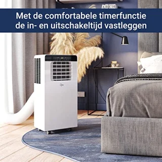 Mobiele Airconditioner tot 25 m² | Koeler & Ontvochtiger met Natuurlijk Koudemiddel | 7.000 BTU/h | Voor Thuis & Kantoor