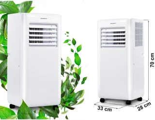 Mobiele Airconditioner – Verplaatsbare Airco – Mobiele Koeler – Draagbare Coolbox – Airco Unit – 10000 BTU Koelcapaciteit – 5-in-1 Functie met App-Bediening