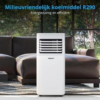Slimme mobiele airconditioner met afzuigslang - 3-in-1 airco voor ruimtes tot 25m², 7.000 BTU, koelen, ontvochtigen, ventileren, app- en spraakbesturing