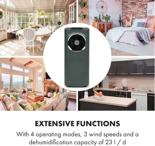 Mobiele airconditioning 3-in-1 met WiFi bediening - 10.000 BTU voor kamers tot 49 m²