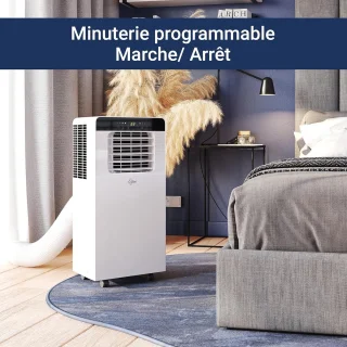 Mobiele Airconditioner 3-in-1 voor Ruimten tot 25 m² | Koelen, Ontvochtigen en Ventileren | Eco Vriendelijk Koelmiddel | 7000 BTU/h