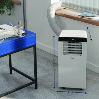Mobiele Airconditioner 3-in-1 voor Ruimten tot 25 m² | Koelen, Ontvochtigen en Ventileren | Eco Vriendelijk Koelmiddel | 7000 BTU/h