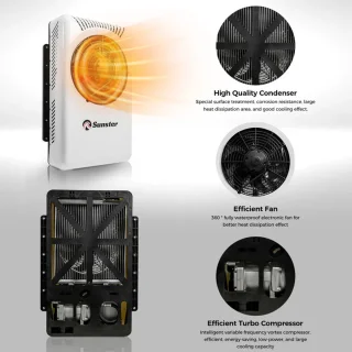 Airconditioner 10000 BTU 24V voor RV, camper, vrachtwagen, boot