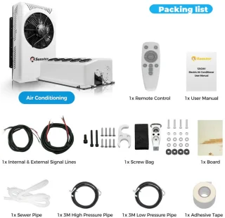 Airconditioner 10000 BTU 24V voor RV, camper, vrachtwagen, boot