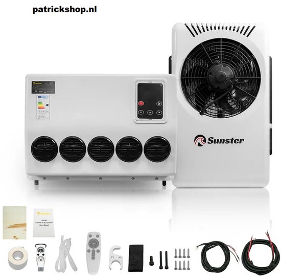 Airconditioner 10000 BTU 24V voor RV, camper, vrachtwagen, boot
