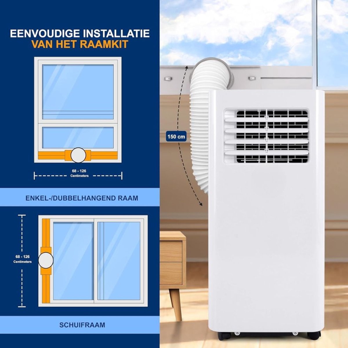 Wat vinden we goed aan de Airconditioner Mobiele Airco 10.000 BTU