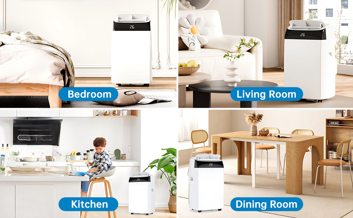 Airconditioning 3-in-1 12000 BTU Wit inclusief Afstandsbediening