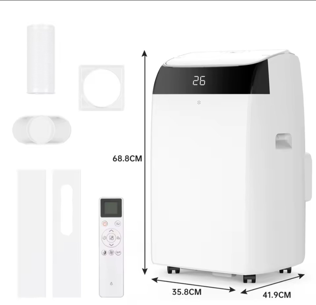 Airconditioning 3-in-1 12000 BTU Wit inclusief Afstandsbediening