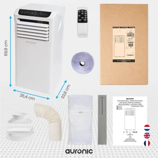 Auronic Mobiele Airco 10.000 BTU 4-in-1