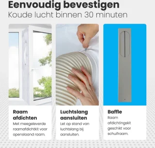 Auronic Mobiele Airco 10.000 BTU 4-in-1