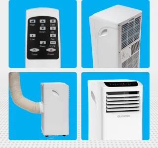 Auronic Mobiele Airco 10.000 BTU 4-in-1